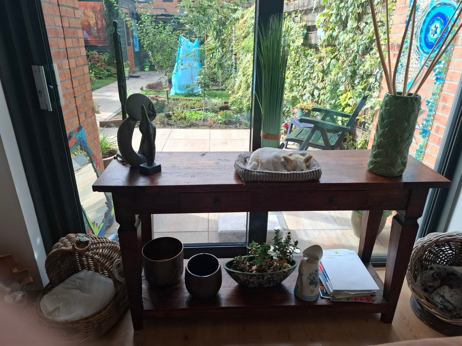 Tafel, Huis en Inrichting, Ophalen, Gebruikt, 100 tot 150 cm, Teakhout