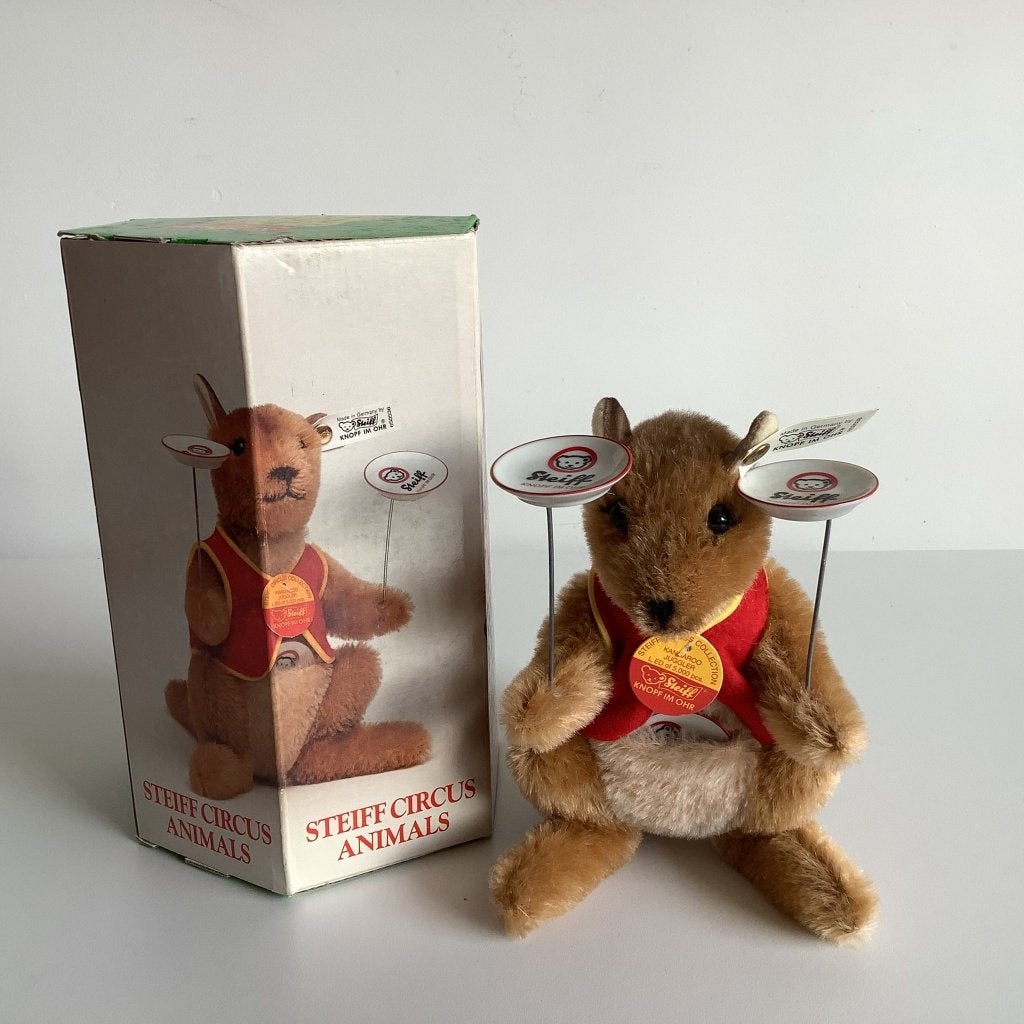 Steiff Kangeroo Juggler limited edition, Ophalen of Verzenden, Zo goed als nieuw, Stoffen beer, Steiff