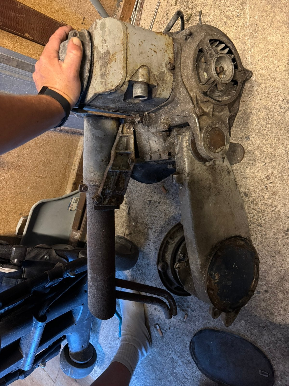 Heinkel 103-a2 motorblok, Ophalen, Gebruikt