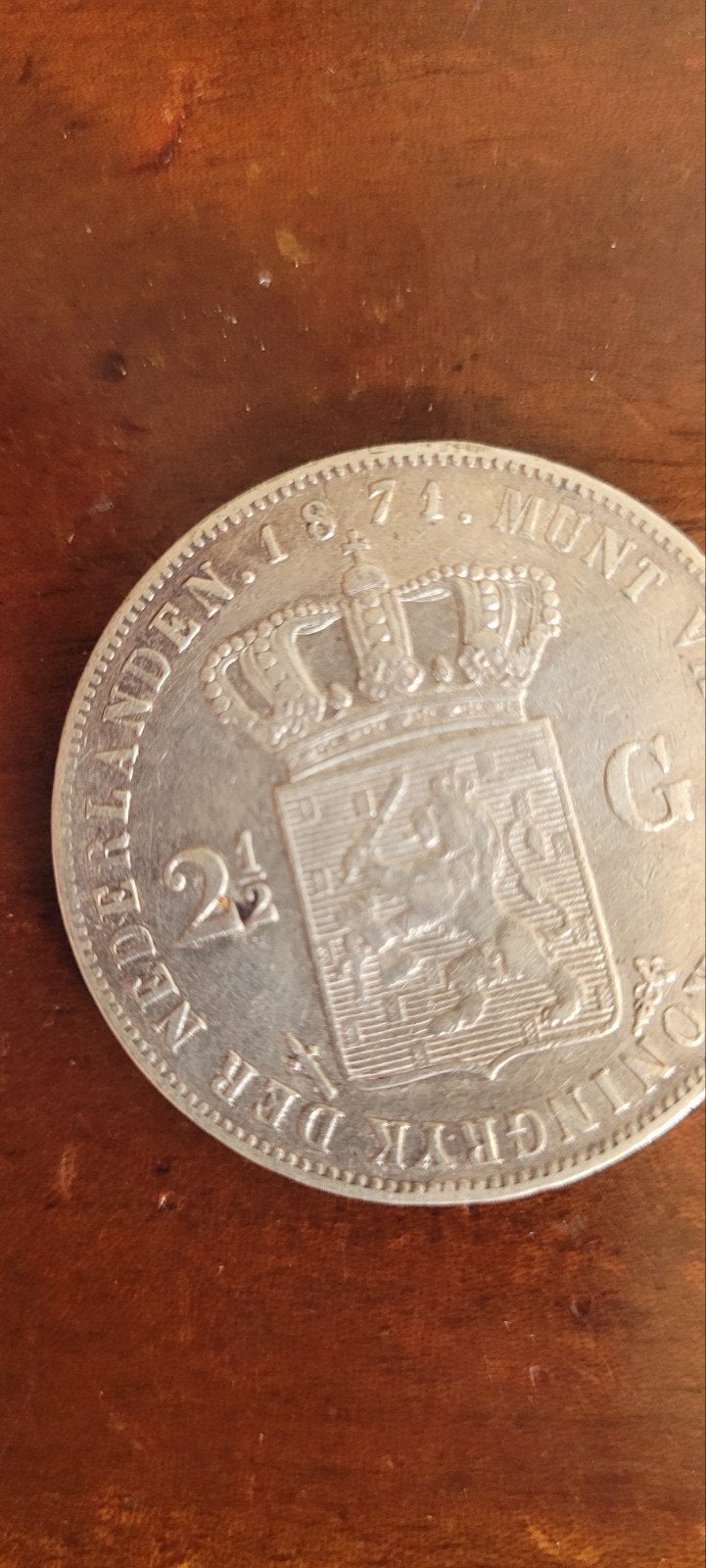 Willem 3 munt 1871, Ophalen of Verzenden, Koning Willem III, 2½ gulden