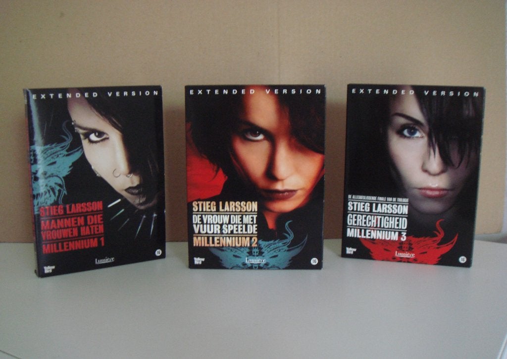 Stieg Larsson Millennium 1-2-3 trilogie DVD, Bonusmateriaal, Vanaf 16 jaar, Nederlands, Actiethriller