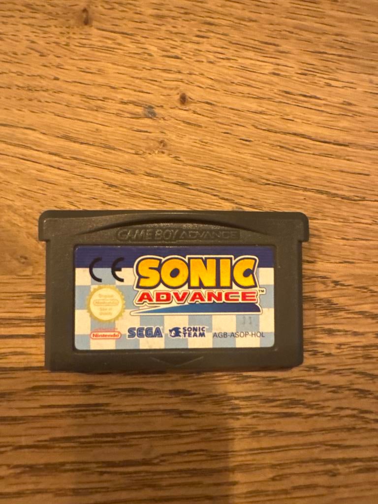 Sonic Advance - Game Boy Advance (GBA), Spelcomputers en Games, Games | Nintendo Game Boy, Ophalen, Gebruikt, 1 speler, Vanaf 3 jaar