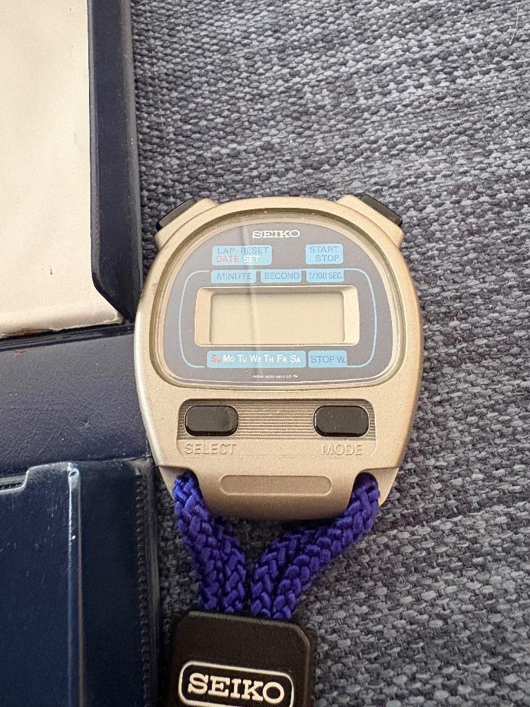 Seiko Stopwatch nieuw in doos, Ophalen of Verzenden, Nieuw, Staal, Overige merken