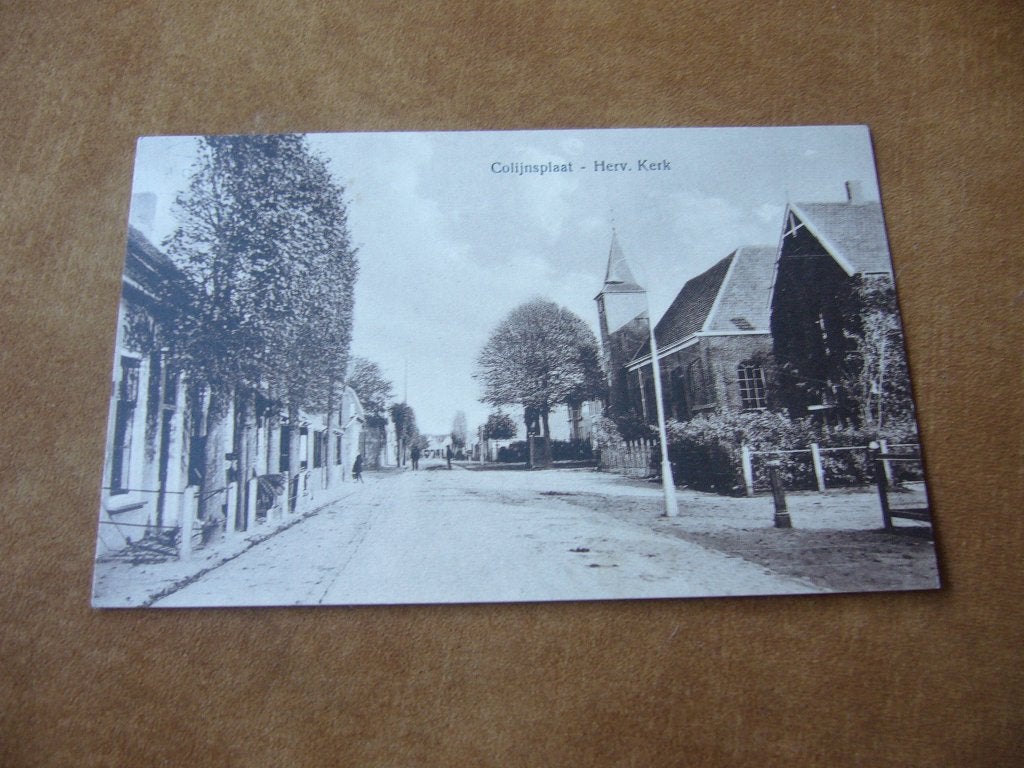 COLIJNSPLAAT HERV KERK   1924, Ophalen of Verzenden, 1920 tot 1940, Gelopen, Zeeland