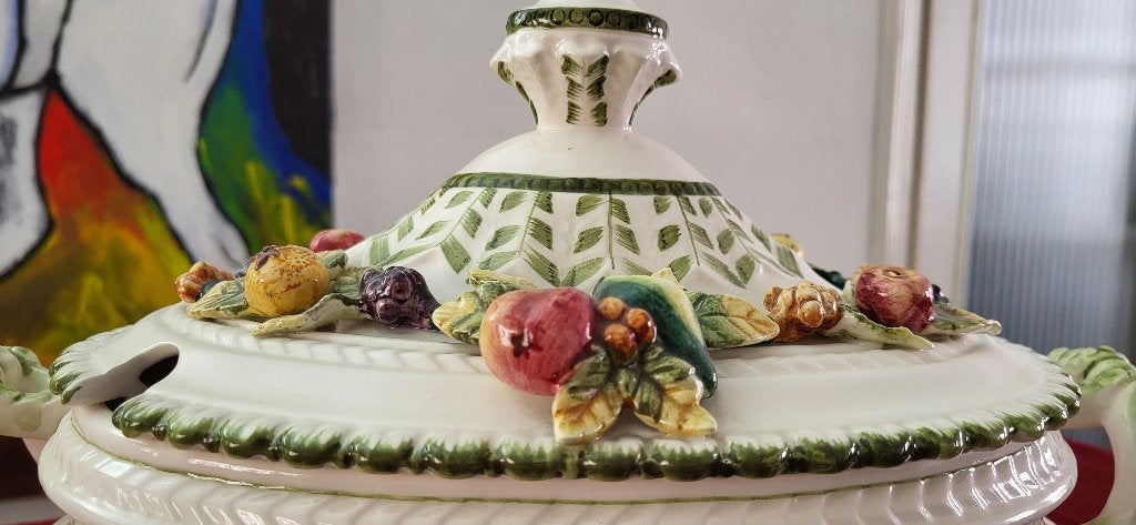 Porcelain Italy Tureen Fine serving bowl, Antiek en Kunst, Ophalen