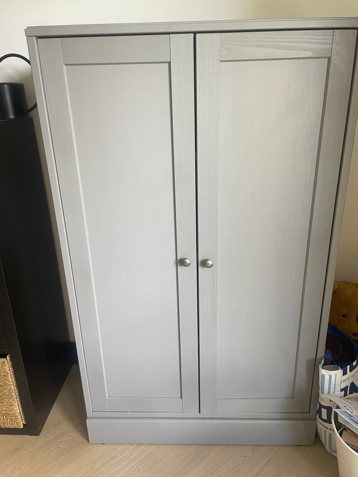 IKEA HAVSTA Kast met plint, grijs, 81x37x134 cm, Ophalen, Zo goed als nieuw