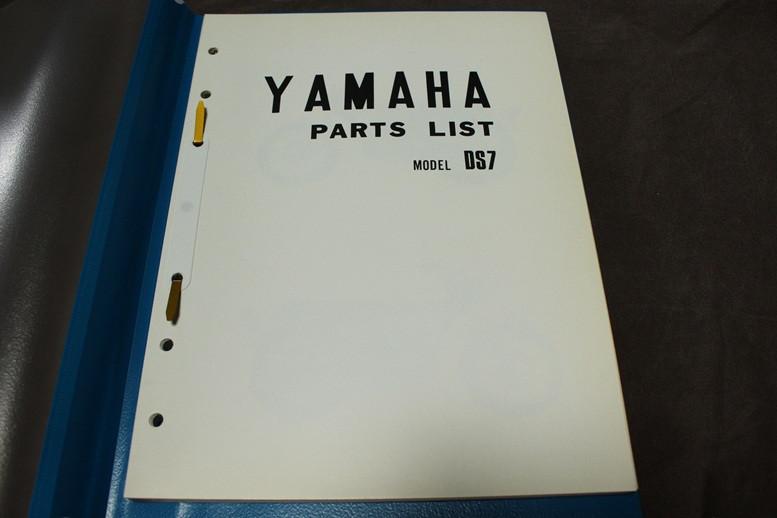 Yamaha DS7 250cc 1970 motorcycle parts list, Ophalen of Verzenden, Yamaha