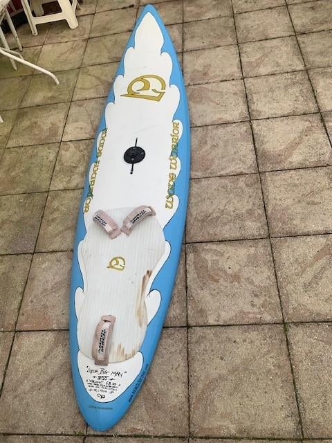 Windsurfboard  Wavewarrior 255 cm.100 L. 4 st. Carbon Gieken, Watersport en Boten, Ophalen, 250 tot 300 cm, Gebruikt, Minder dan 5 m²