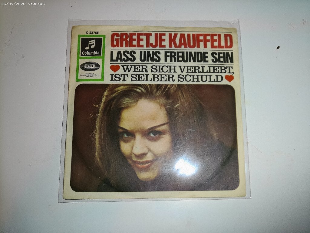 Greetje Kauffeld - Lass uns Freunde sein, Gebruikt, Fotohoes, 7 inch, Ophalen of Verzenden