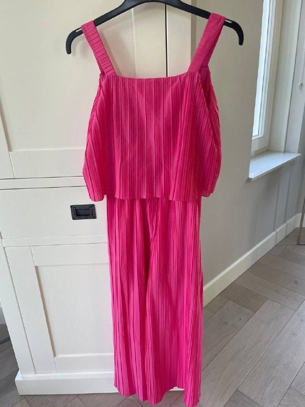C&A jumpsuit maat 170 - roze plisse, zo goed als nieuw, Kinderen en Baby's, Kinderkleding | Maat 170, Ophalen of Verzenden, Zo goed als nieuw
