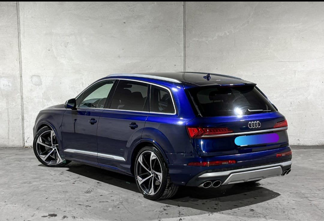 Audi Q7 SQ7 507pk Quattro Tiptronic 2020 Blauw, Auto's, Audi, Particulier, Q7, 360° camera, 4x4, ABS, Achteruitrijcamera, Adaptieve lichten