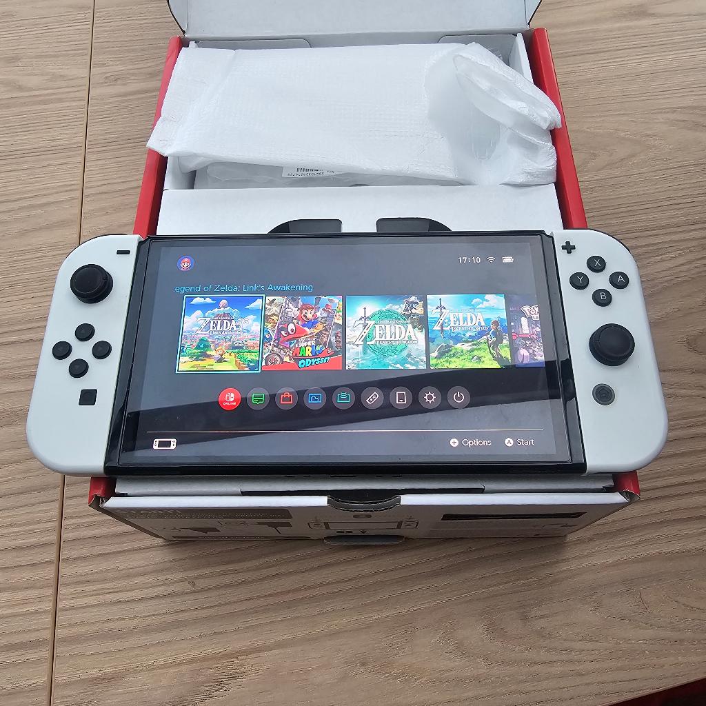 Nintendo Switch Oled Mod, Switch OLED, Met games, Verzenden, Zo goed als nieuw