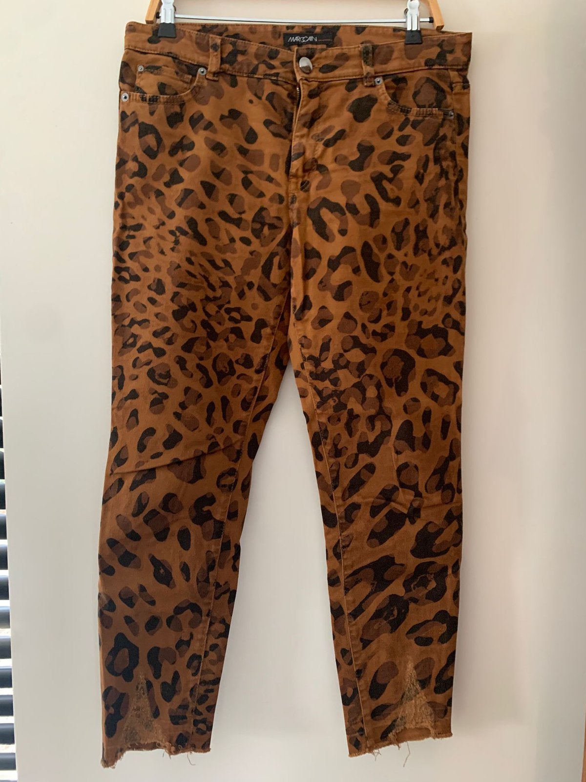 Marc cain bruine broek, Kleding | Dames, Bruin, Ophalen of Verzenden, Zo goed als nieuw, Maat 36 (S)
