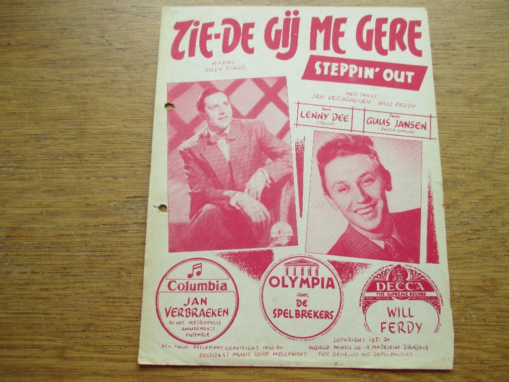 ZIE-DE GIJ ME GERE, Gebruikt, Ophalen of Verzenden, Artiest of Componist, Populair