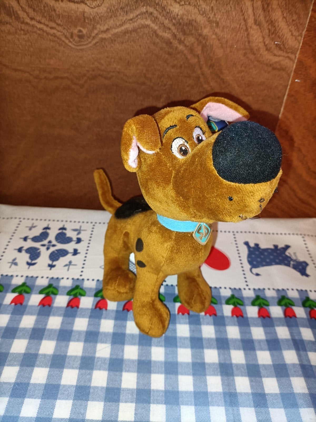 Scooby Doo knuffel met kaartje 20 cm groot, Ophalen of Verzenden, Zo goed als nieuw, Overige typen