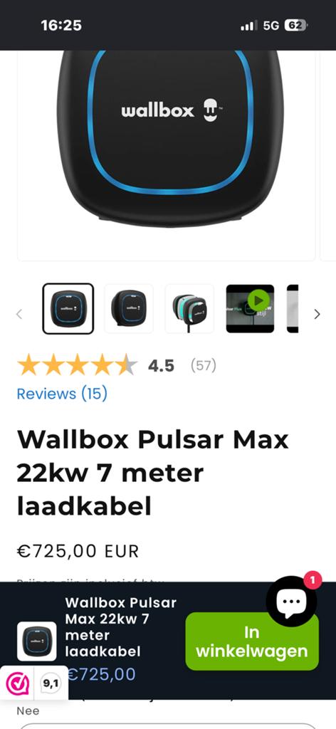 Wallbox 2025, Ophalen of Verzenden, Laadpaal