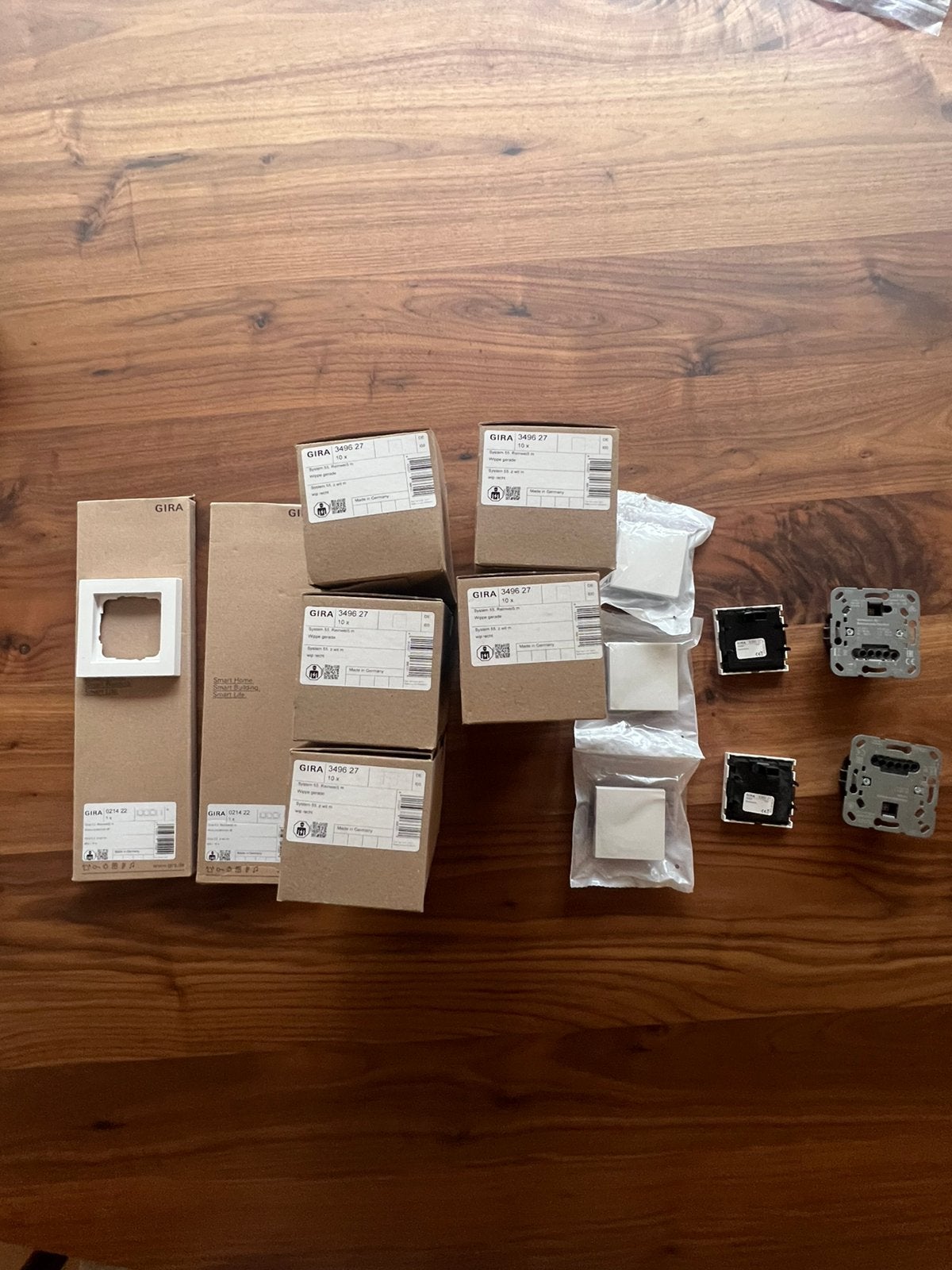 Gira system 55 en E2 schakelmateriaal NIEUW, Doe-het-zelf en Verbouw, Ophalen of Verzenden, Nieuw, Gira, Overige typen