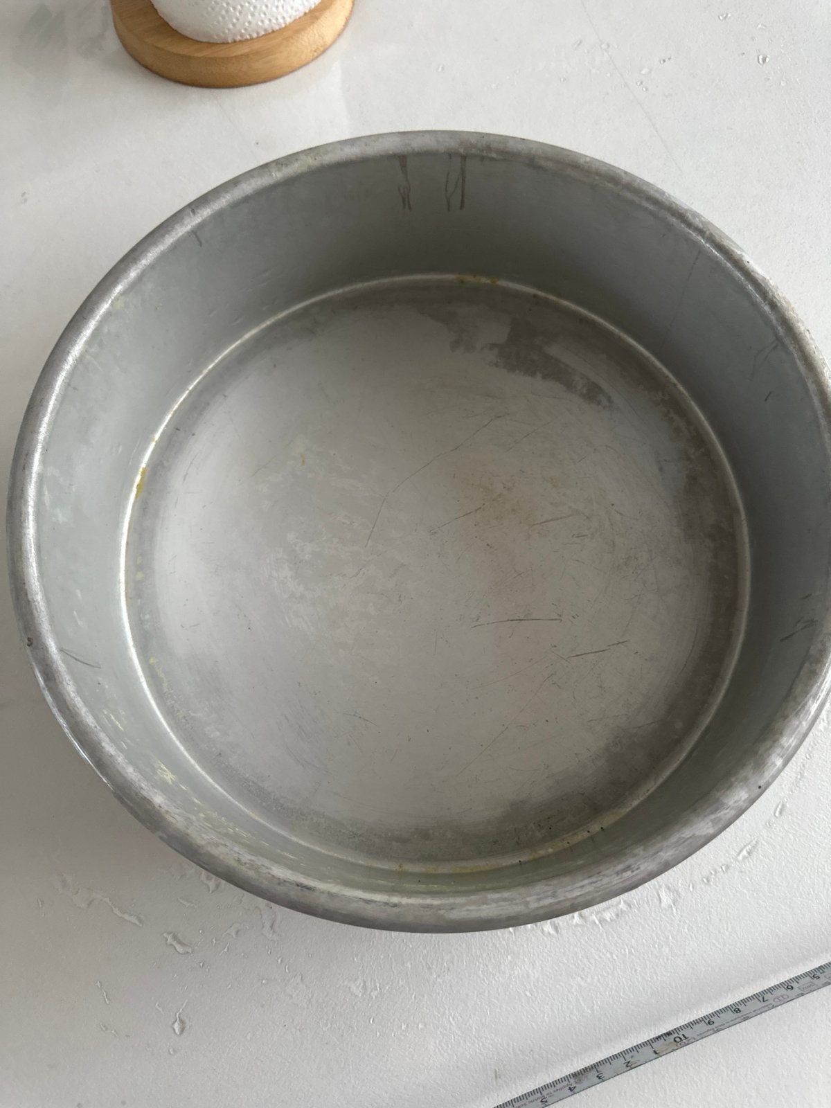 Metalen bakvorm, rond, diameter 25cm, Zilver, Ophalen of Verzenden, Metaal, Overige typen