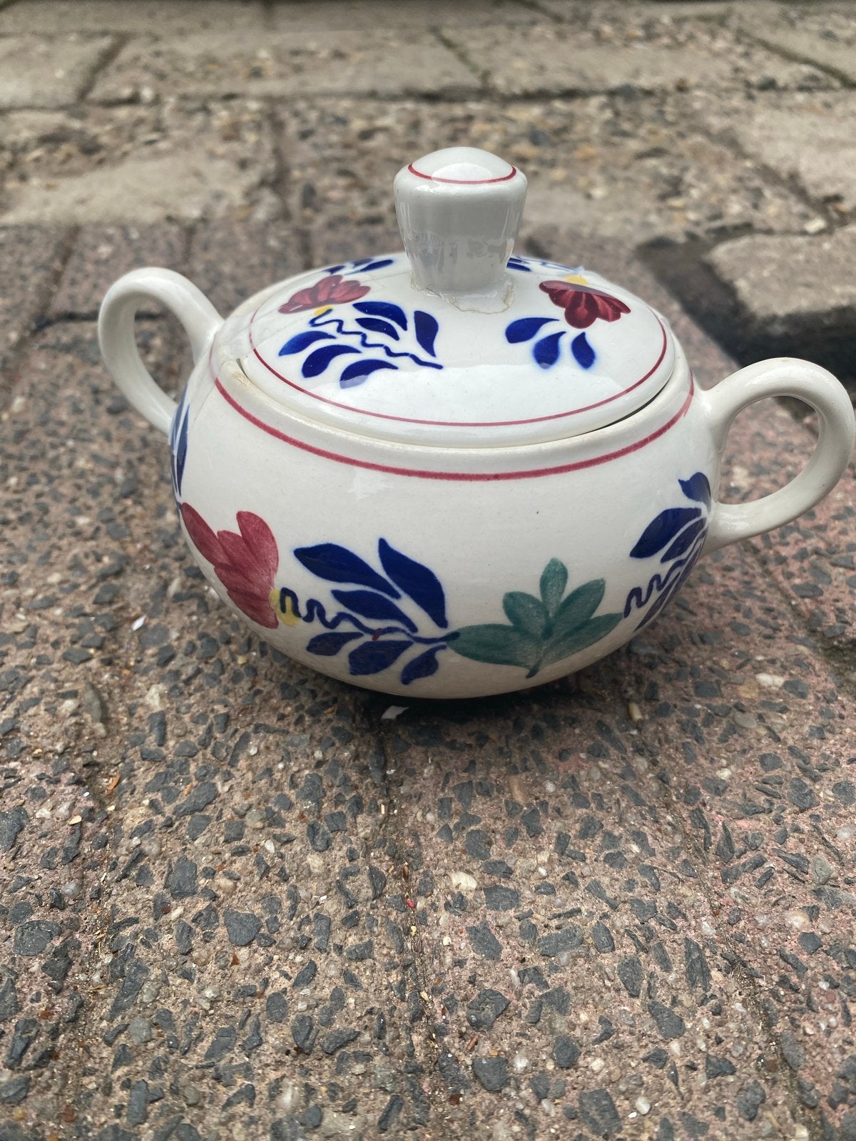 Antieke Boch Royal Sphinx suikerpot - Decor Original, Ophalen of Verzenden