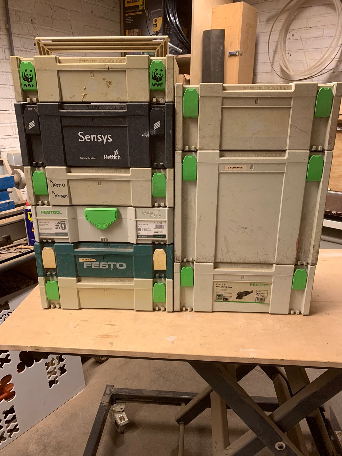 Te koop: diverse systainer, Ophalen, Doos, Minder dan 35 cm, Zo goed als nieuw