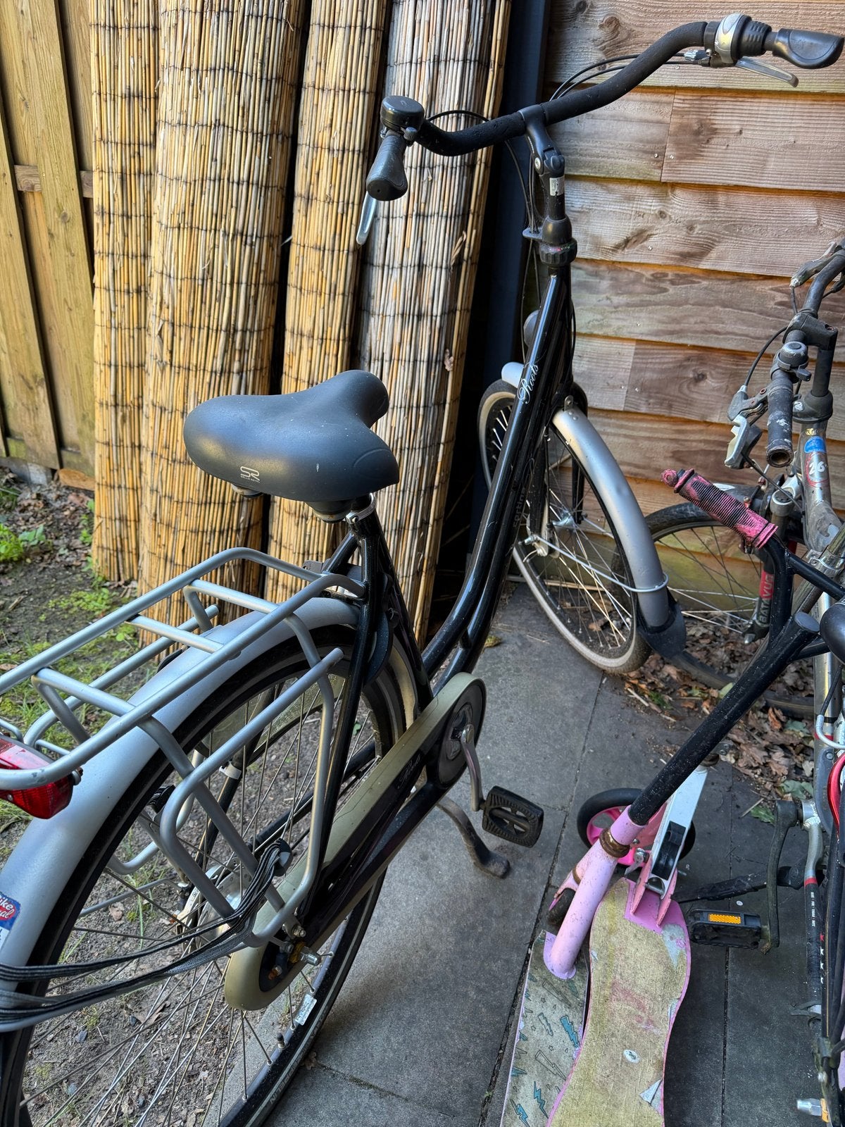 Cortina Roots Transportfiets - Zwart, Terugtraprem, Gebruikt, 50 tot 53 cm, Ophalen