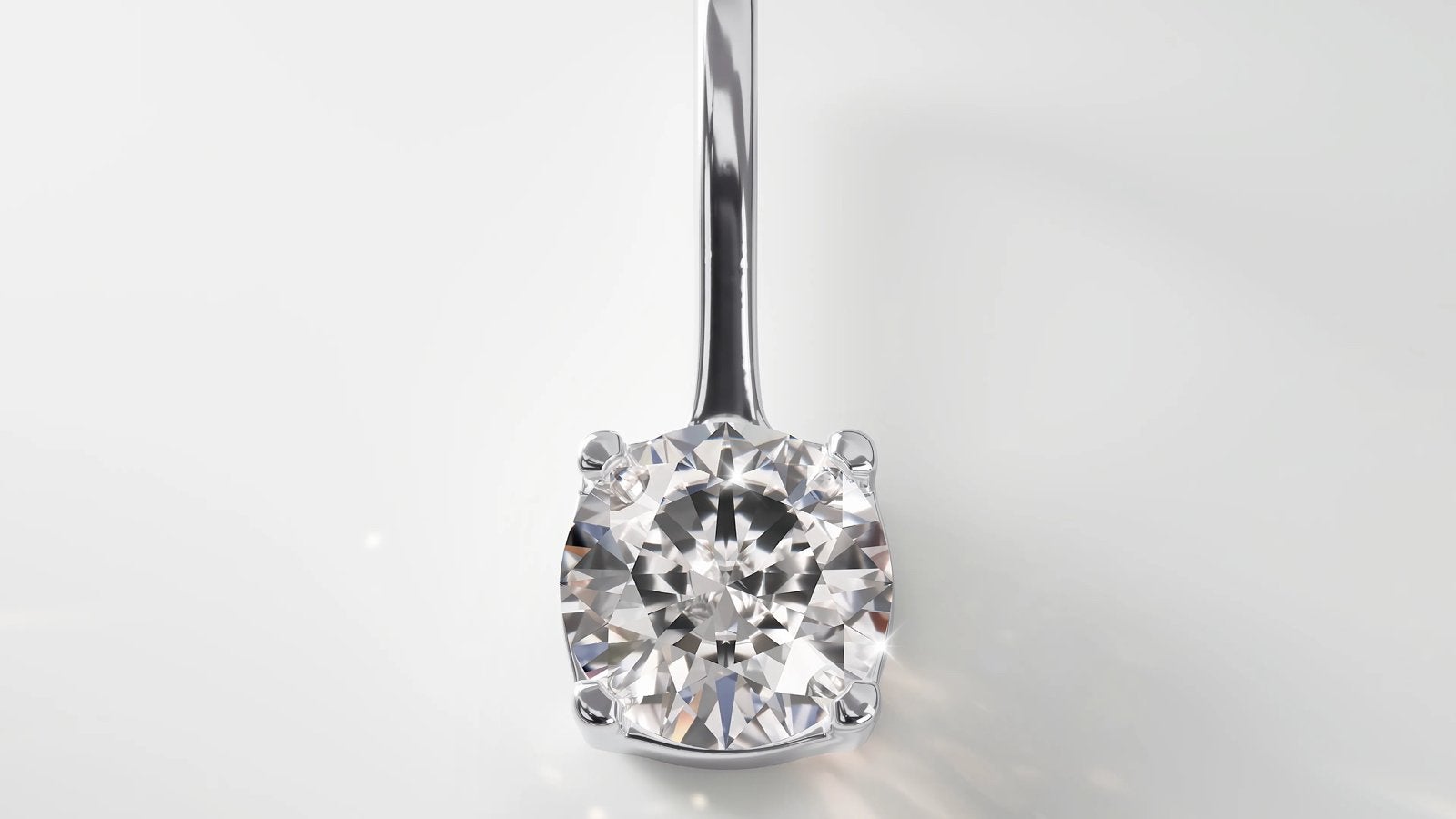 Zeeman lab grown diamant, Ophalen of Verzenden, Nieuw, Zilver, Met edelsteen
