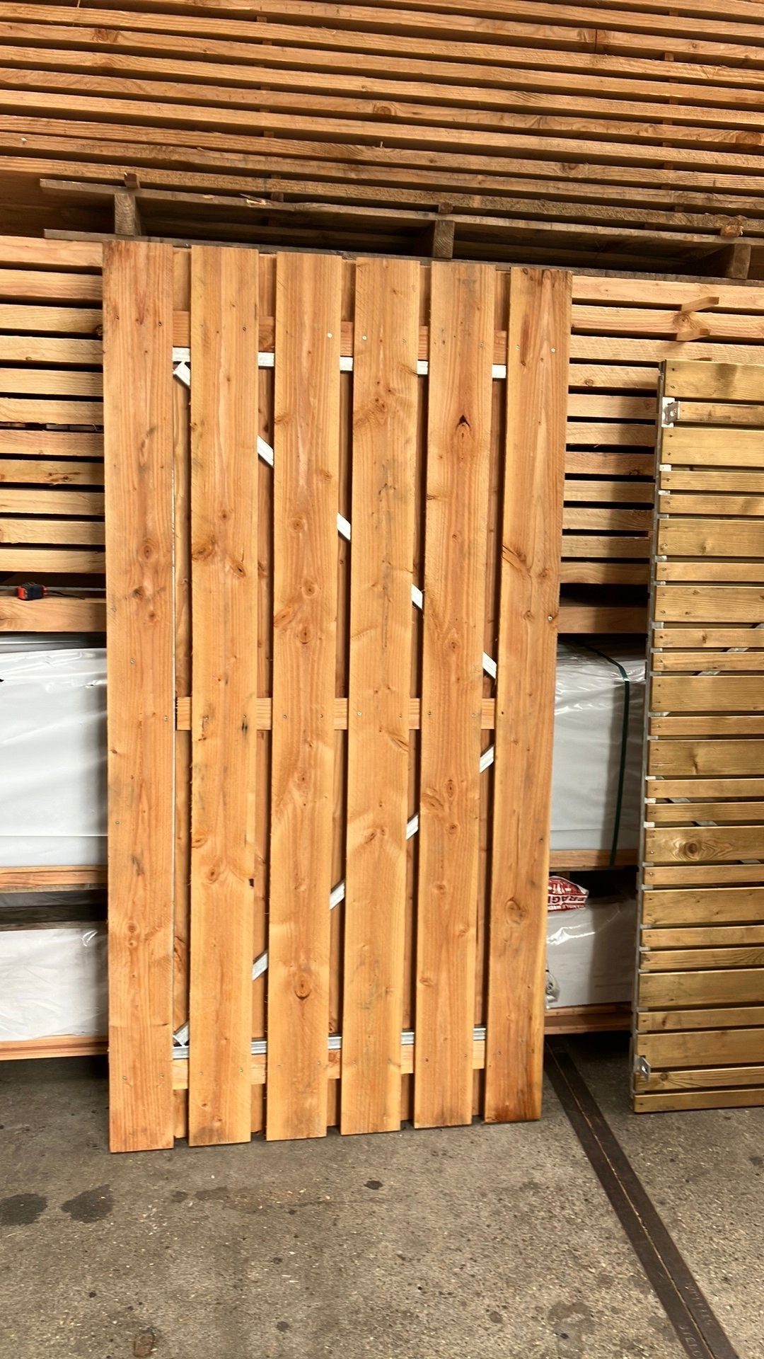Douglas schutting poort 100x195cm, Ophalen, 1 tot 2 meter, Minder dan 3 meter, Zo goed als nieuw