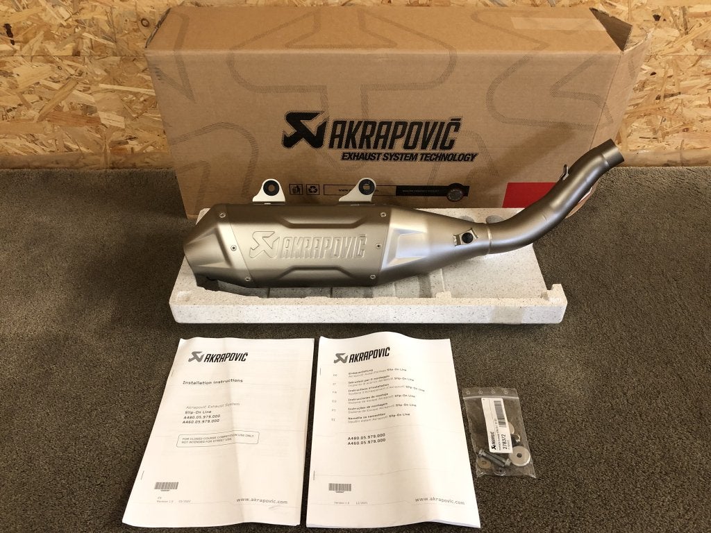 Akrapovic uitlaat KTM 350 450 SX-F XC-F SMR FC FS FX MC450F, Verzenden, KTM, StallhofnerstraÃŸe 3, Betriebsgebiet SÃd, Mattighofen, OberÃ¶sterreich, 5230, AT