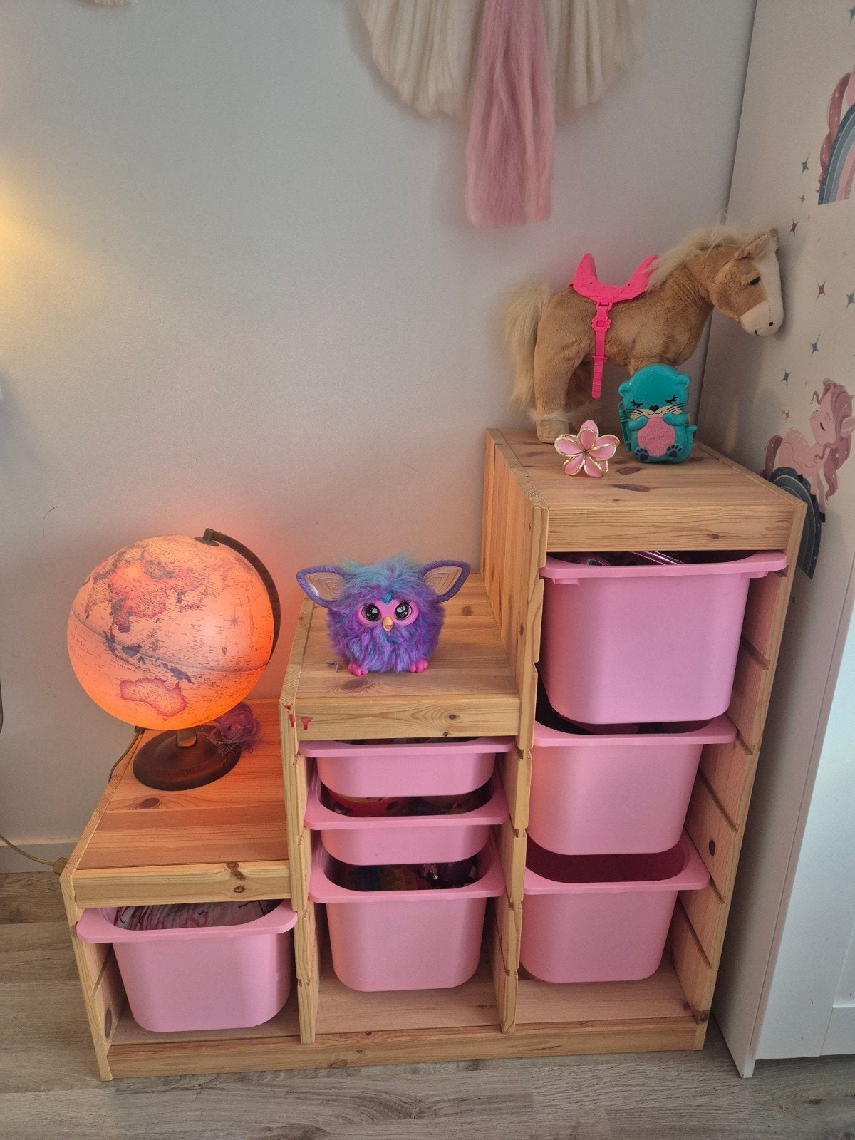 Ikea Trofast opbergkast met roze bakken, Kast, Minder dan 50 cm, Ophalen, Minder dan 90 cm