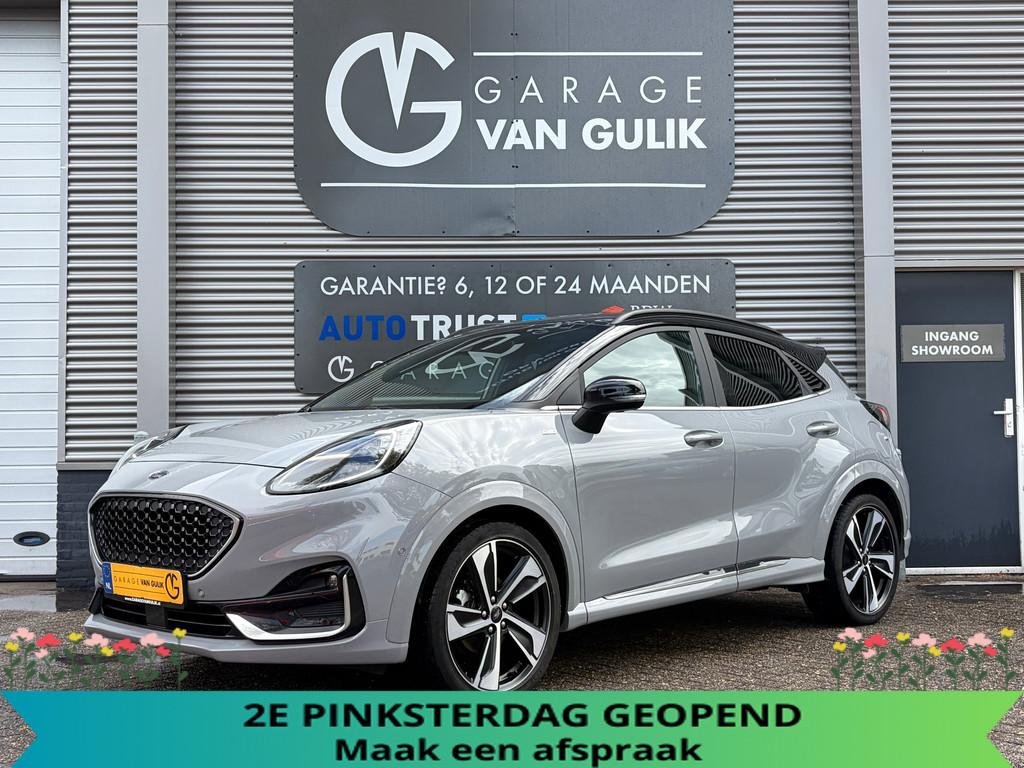 Ford Puma 1.0 155PK Hybrid ST-Line X Vignale Trekhaak,Navi,C, Auto's, Voorwielaandrijving, Zwart, Bedrijf, 3 cilinders