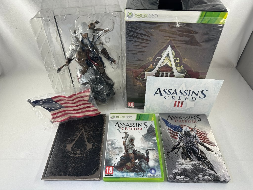 Assassins Creed III - Freedom Edition + Statue - Xbox 360, Avontuur en Actie, Vanaf 18 jaar, 1 speler, Onbekend