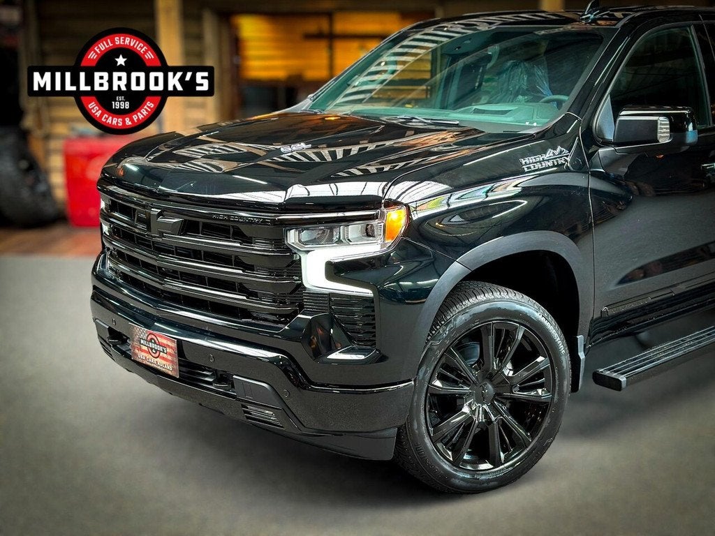 Chevrolet Silverado High Country Black Edition 6.2 V8 420PK,, Auto's, Chevrolet, Automaat, 8 cilinders, 4 stoelen, Zwart