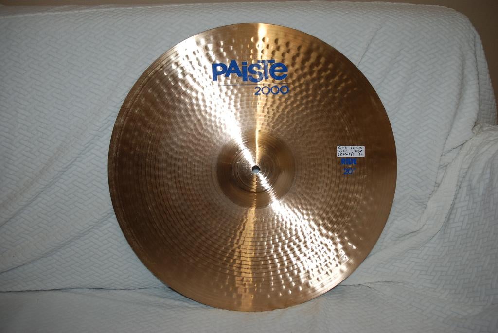 Paiste 2000 serie ride bekken  2398gr 20 inch  <25250562>, Muziek en Instrumenten, Instrumenten | Onderdelen, Zo goed als nieuw