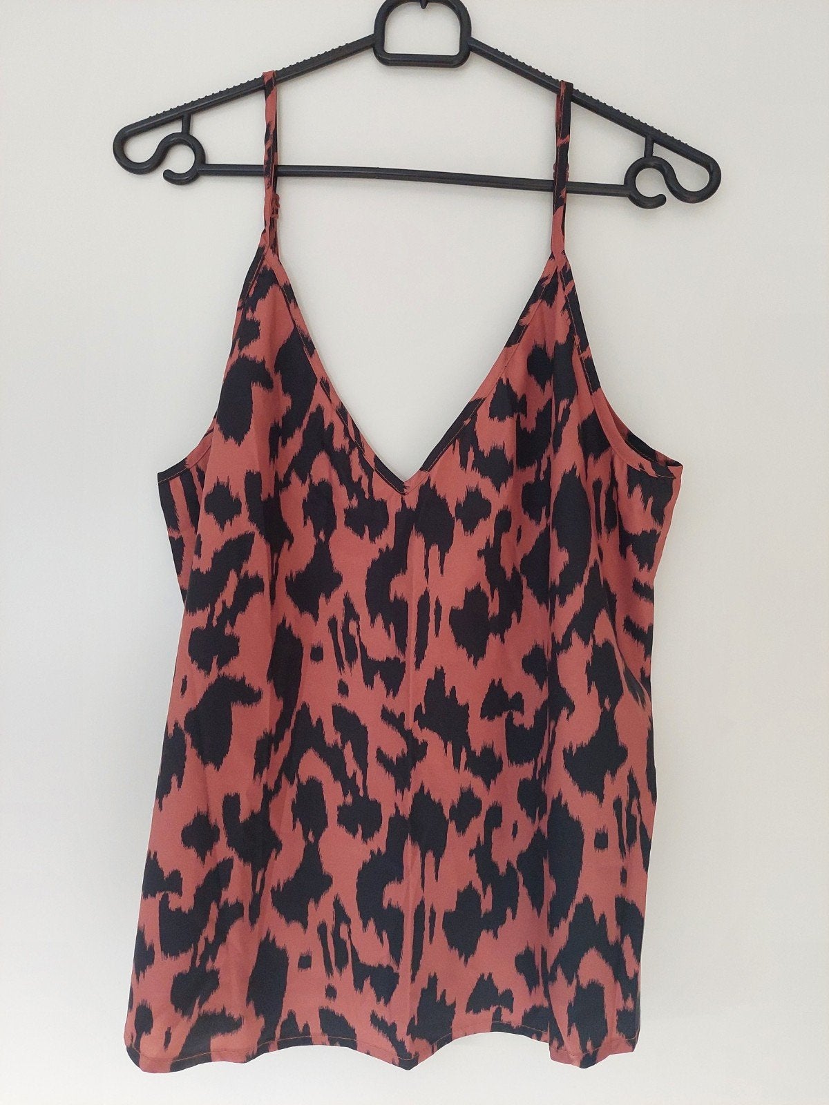 Shein Top met Luipaardprint - Maat L, Maat 38/40 (M), Bruin, Ophalen of Verzenden, Zo goed als nieuw