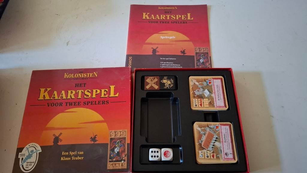 Kaartspel kolonisten van catan, Een of twee spelers, Ophalen of Verzenden, Zo goed als nieuw, 999 games