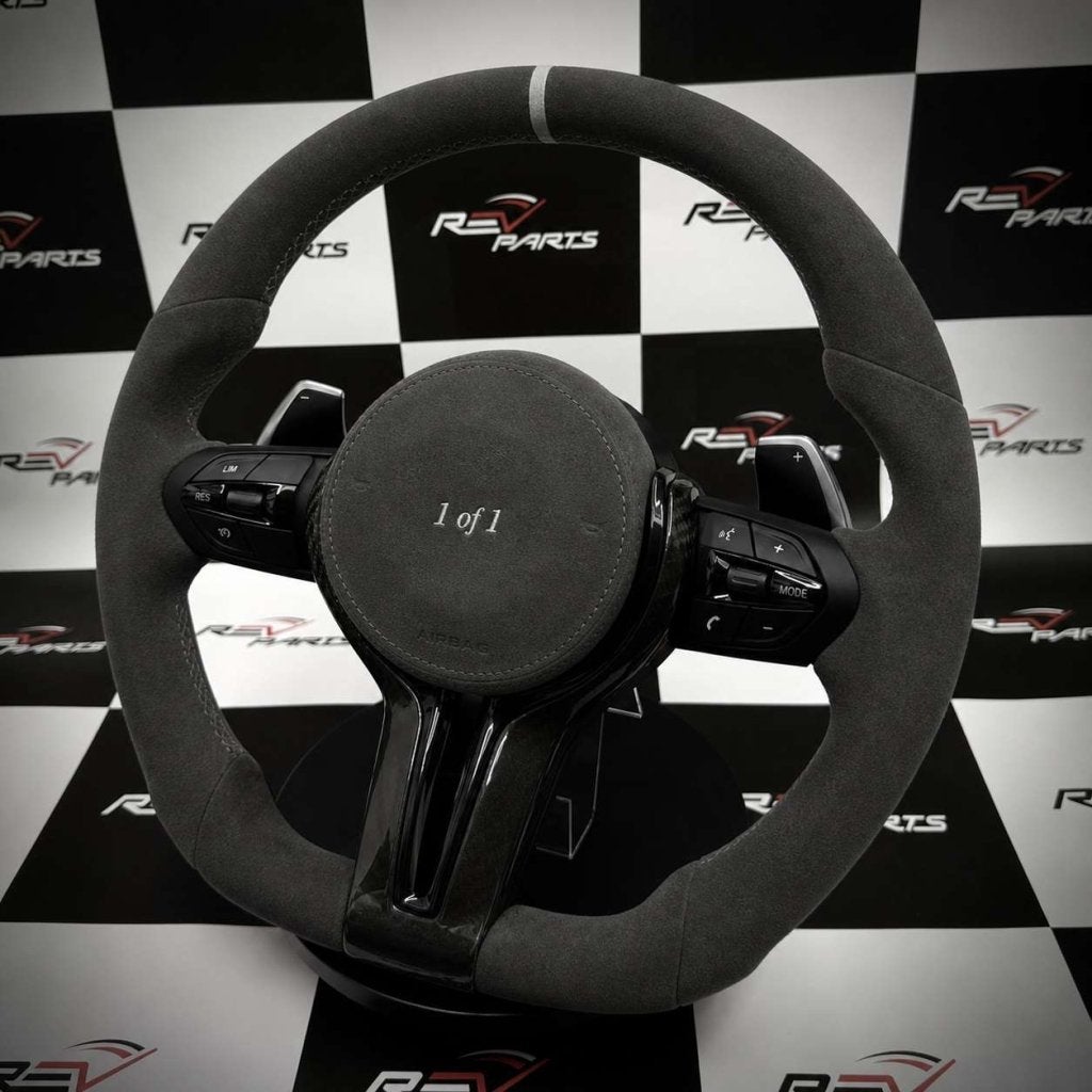 Custom antraciet alcantara stuur voor BMW F en E modellen, Ophalen of Verzenden, RevParts, Info@revparts.nl, .