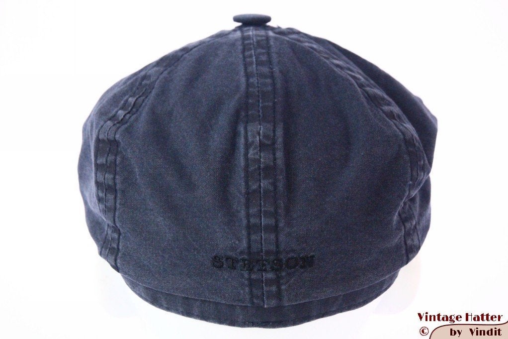 Panelenpet Stetson denim blauw katoen 53,5 - 54 = XS nieuw, Stetson, Nieuw, Ophalen of Verzenden, Pet