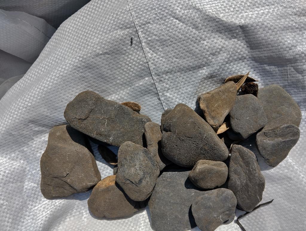 Beachpebbles zwart, Tuin en Terras, Grind, Keien en Split, Ophalen, Overige materialen, Gebruikt, Zwart