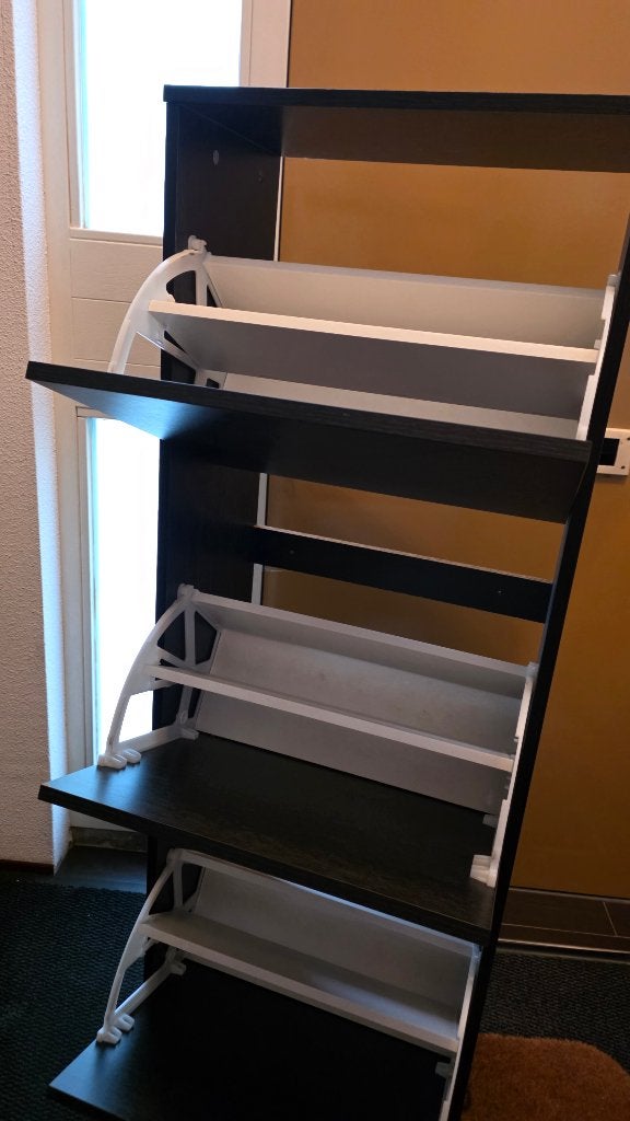 IKEA Bissa shoe cabinet with 3 compartments black-brown, Ophalen, Gebruikt