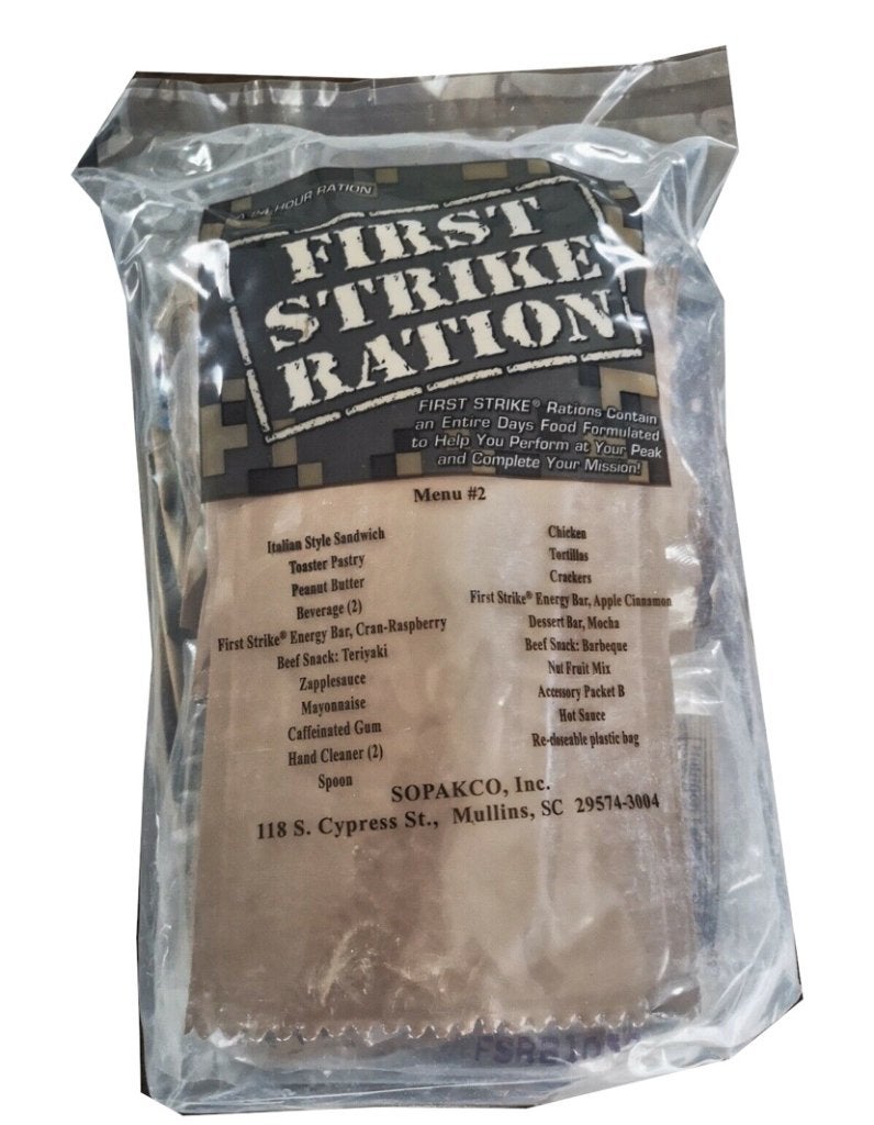 First Strike Ration GEZOCHT, Verzamelen, Militaria | Algemeen, Ophalen of Verzenden, Landmacht, Nederland