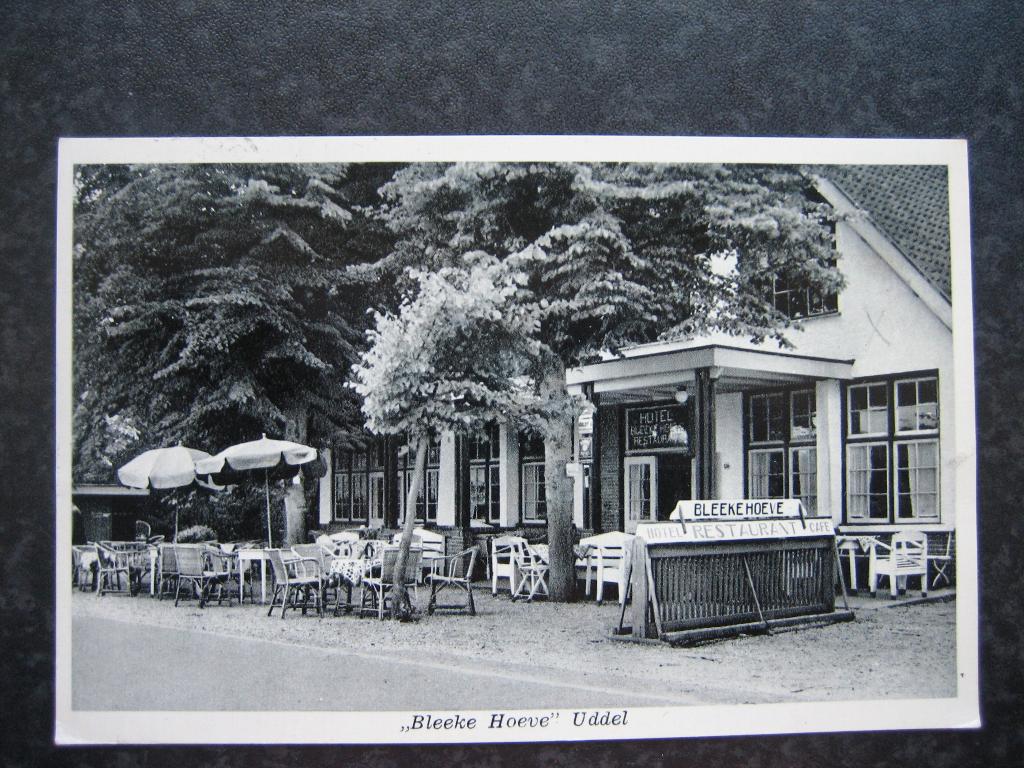 UDDEL Hotel Rest. Bleekhoeve A  1957, Verzamelen, Ophalen of Verzenden, 1940 tot 1960, Gelderland