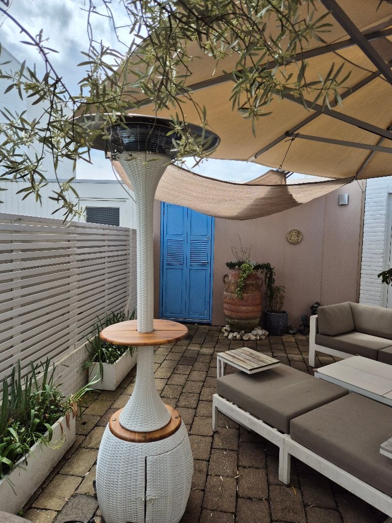 BBQ party? Daar hoort prachtige sfeerlamp bij!, Tuin en Terras, Terrasverwarmers, Vloer, Zo goed als nieuw, Waterbestendig, Ophalen