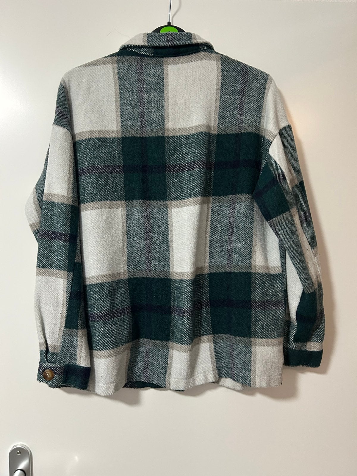 Shein geruite shacket S, Ophalen of Verzenden, Zo goed als nieuw, Maat 36 (S), Groen