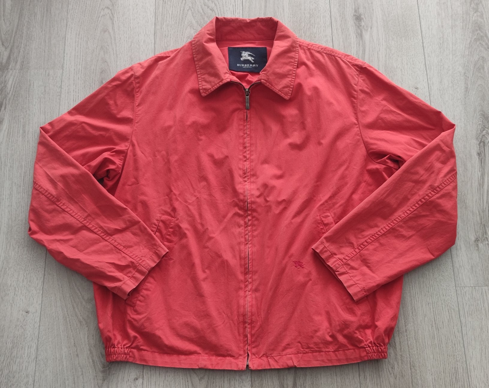 Vintage Burberry Heren Zomerjas Harrington Maat L (5), Ophalen of Verzenden, Zo goed als nieuw, Zwart