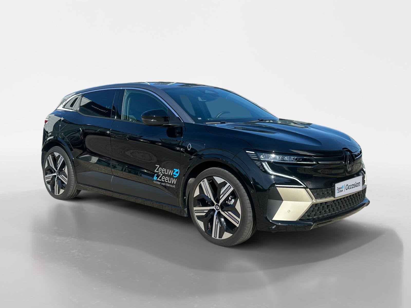 Renault Megane E-Tech comfort range iconic 60 kWh | Stuur &, Auto's, 12 maanden, Zwart, 385 min, Zwart