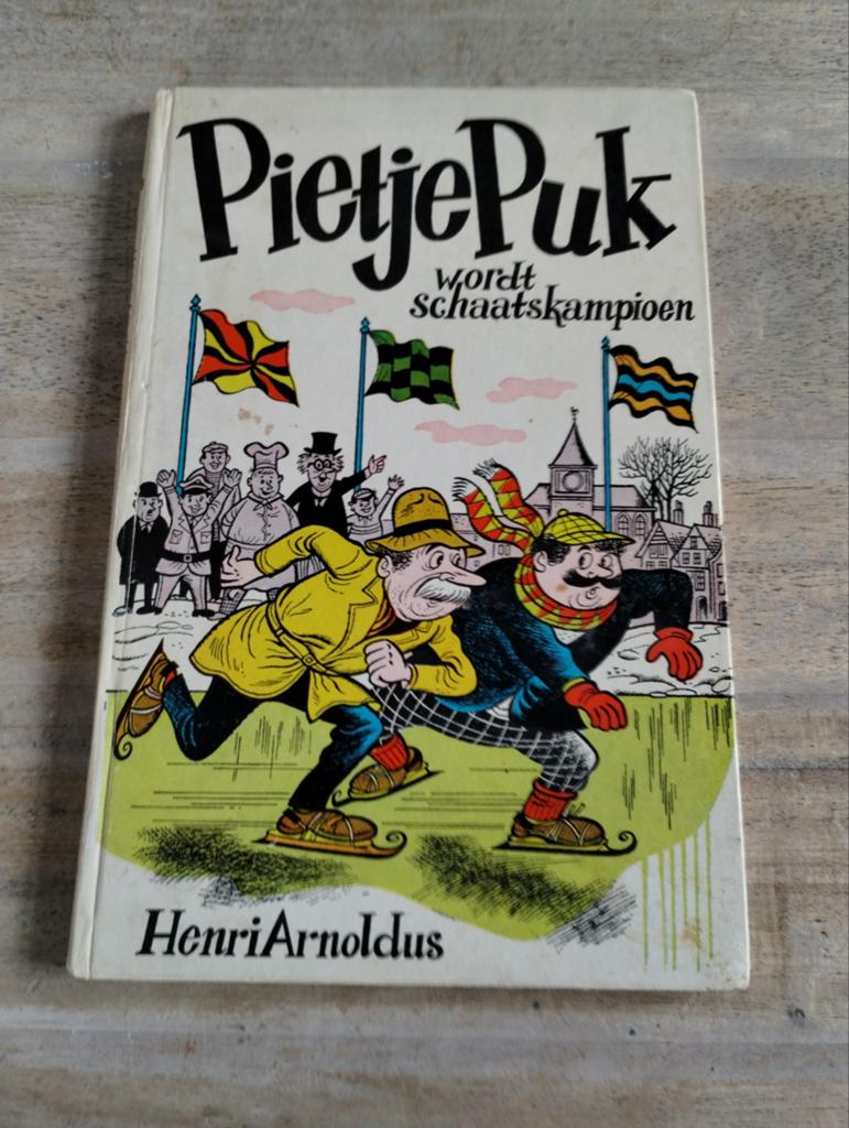 Pietje Puk wordt schaatskampioen - Henri Arnoldus, Eén stripboek, Ophalen of Verzenden, Gelezen, Henri Arnoldus