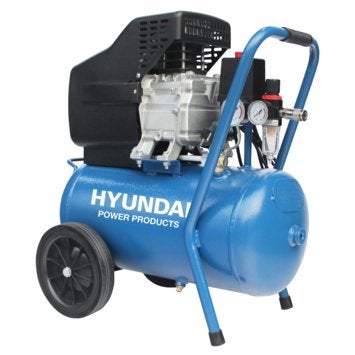 Hyundai compressor 24L 8 bar, Doe-het-zelf en Verbouw, Compressors, Ophalen, 6 tot 10 bar, Zo goed als nieuw, Minder dan 200 liter/min