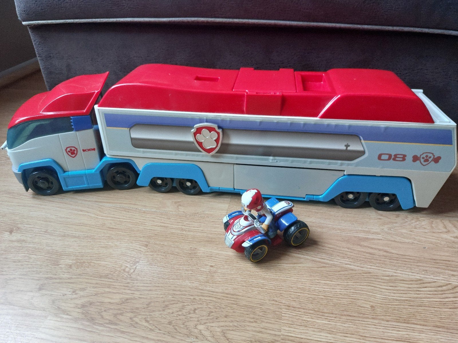 Paw Patrol Transporter met Ryder, Ophalen, Gebruikt
