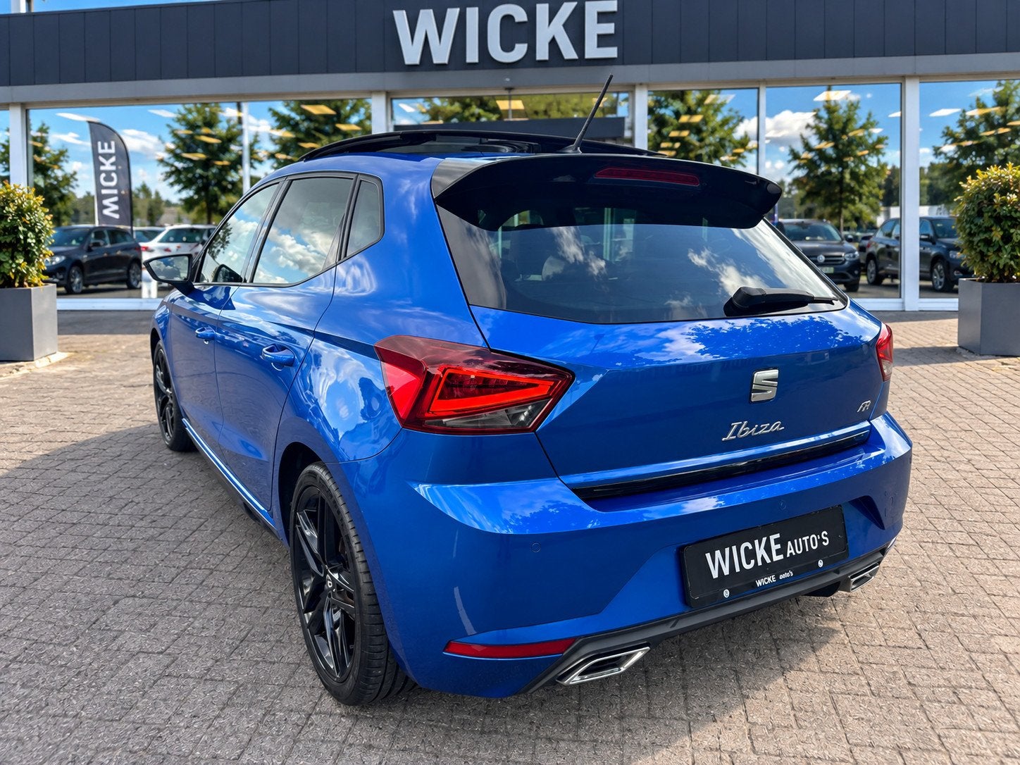 Seat IBIZA 1.0 TSI FR DSG Panorama Virtual Keyless Leder Cam, Dealer onderhouden, Gebruikt, Blauw, Ibiza