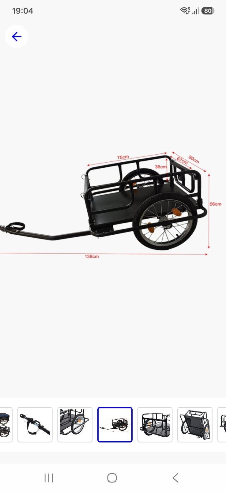 Stevige fietsaanhanger voor bagage of huisdier, Ophalen of Verzenden